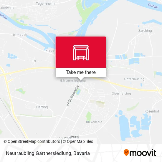 Карта Neutraubling Gärtnersiedlung