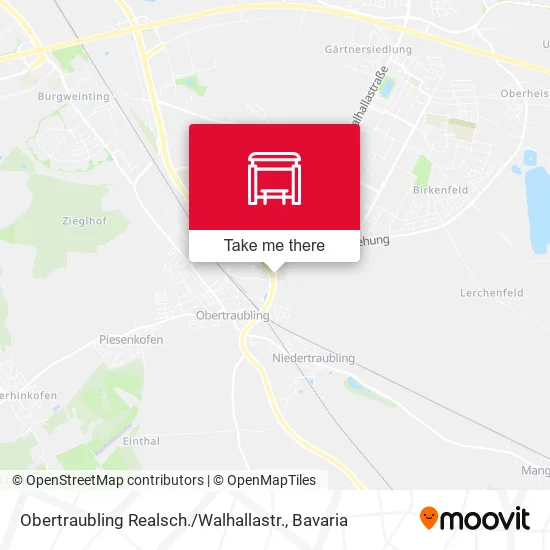 Карта Obertraubling Realsch. / Walhallastr.