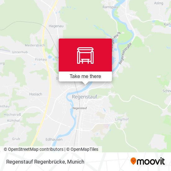 Regenstauf Regenbrücke map