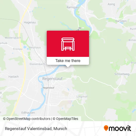 Карта Regenstauf Valentinsbad