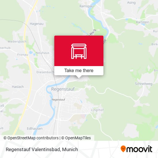 Regenstauf Valentinsbad map