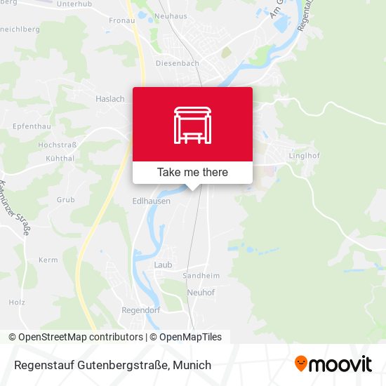 Regenstauf Gutenbergstraße map