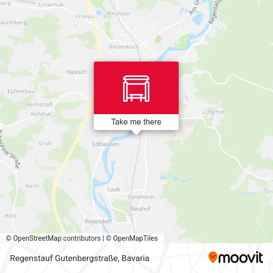Карта Regenstauf Gutenbergstraße