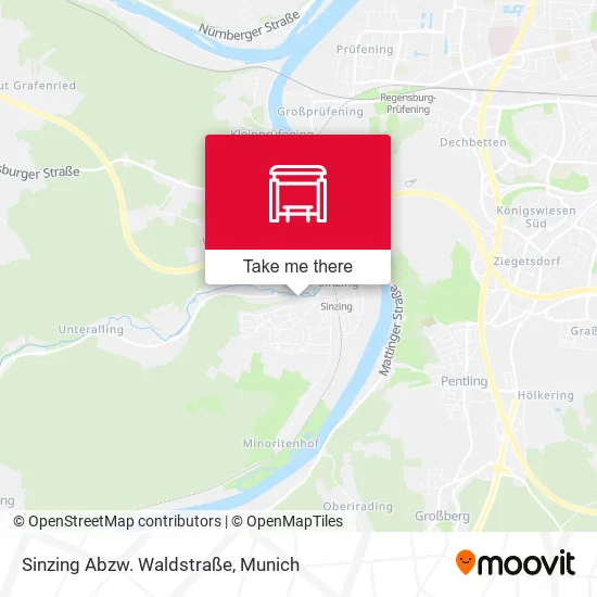Карта Sinzing Abzw. Waldstraße