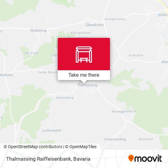 Thalmassing Raiffeisenbank map