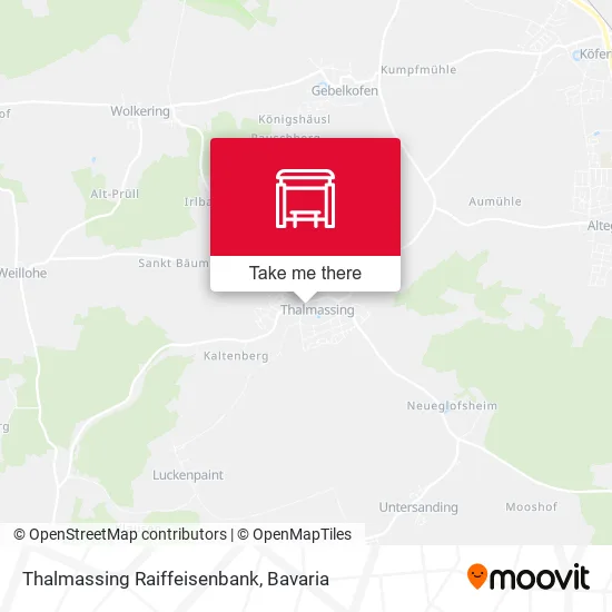Карта Thalmassing Raiffeisenbank
