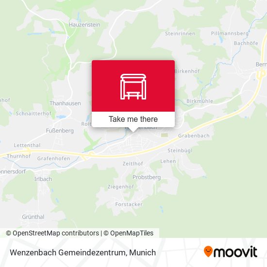 Wenzenbach Gemeindezentrum map