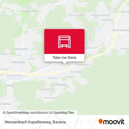 Wenzenbach Kapellenweg map