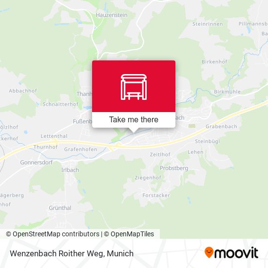 Карта Wenzenbach Roither Weg