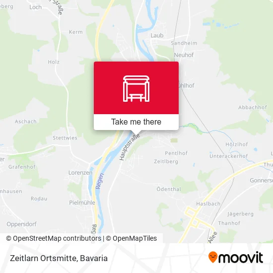 Карта Zeitlarn Ortsmitte