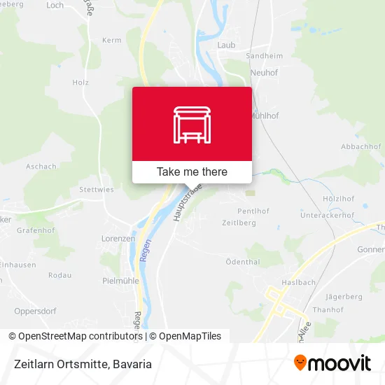 Карта Zeitlarn Ortsmitte