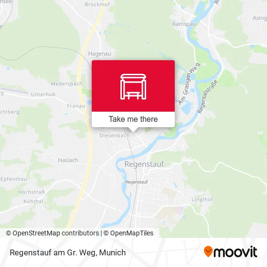 Карта Regenstauf am Gr. Weg