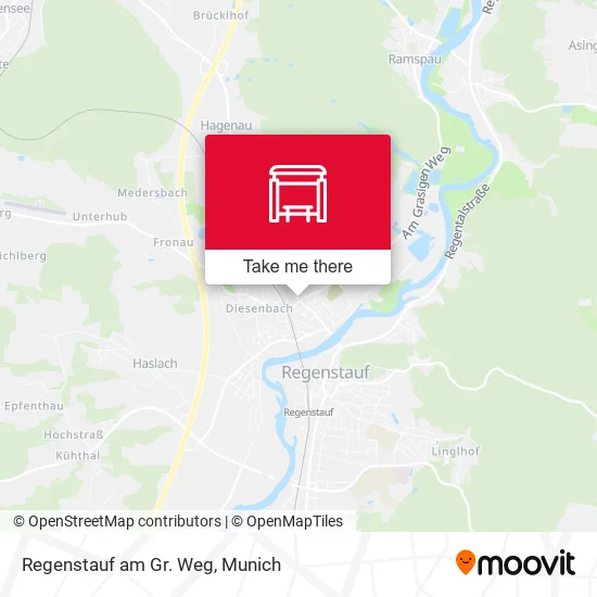 Карта Regenstauf am Gr. Weg