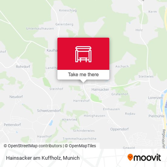 Карта Hainsacker am Kuffholz