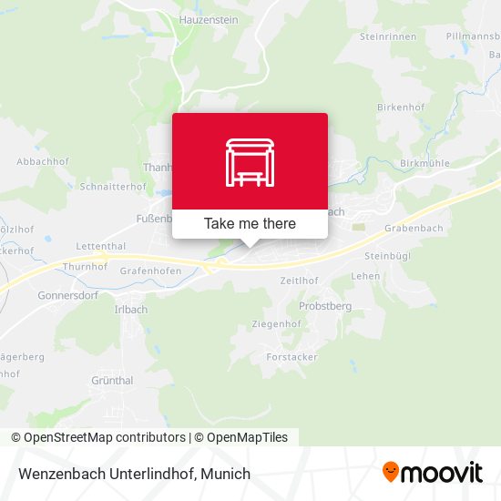 Wenzenbach Unterlindhof map