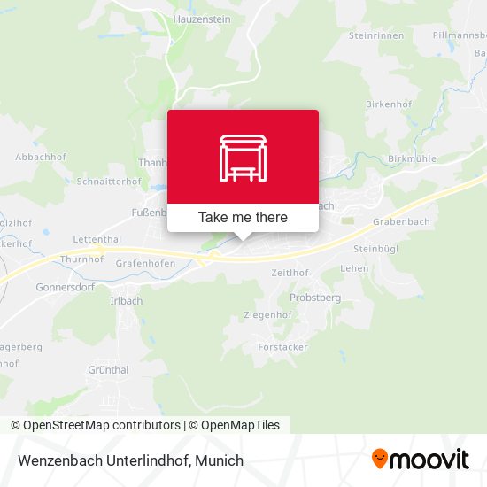 Wenzenbach Unterlindhof map