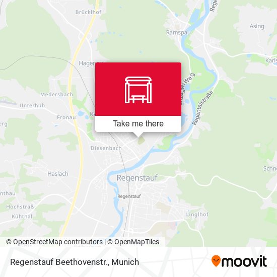 Regenstauf Beethovenstr. map