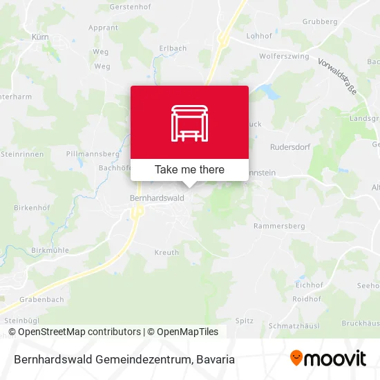 Карта Bernhardswald Gemeindezentrum