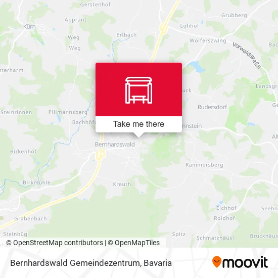 Карта Bernhardswald Gemeindezentrum