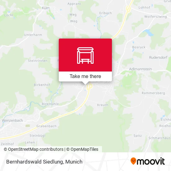 Карта Bernhardswald Siedlung