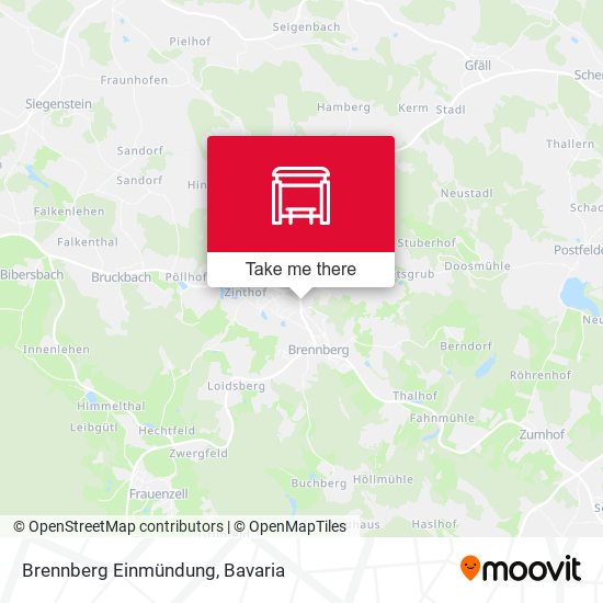 Brennberg Einmündung map