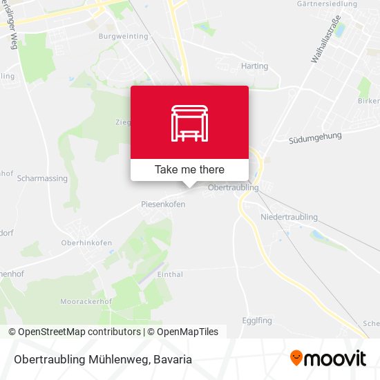 Obertraubling Mühlenweg map