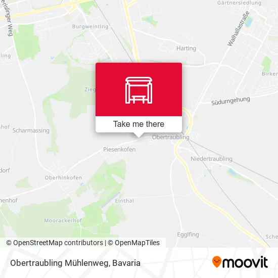 Карта Obertraubling Mühlenweg