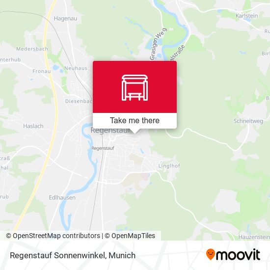 Regenstauf Sonnenwinkel map