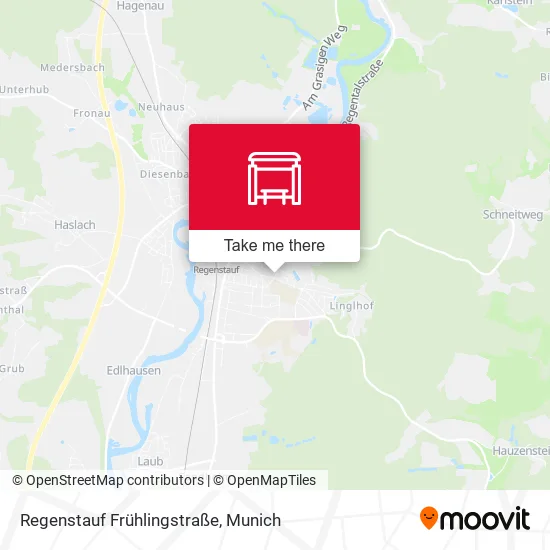 Карта Regenstauf Frühlingstraße