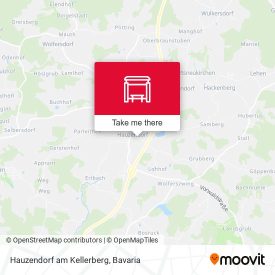 Hauzendorf am Kellerberg map