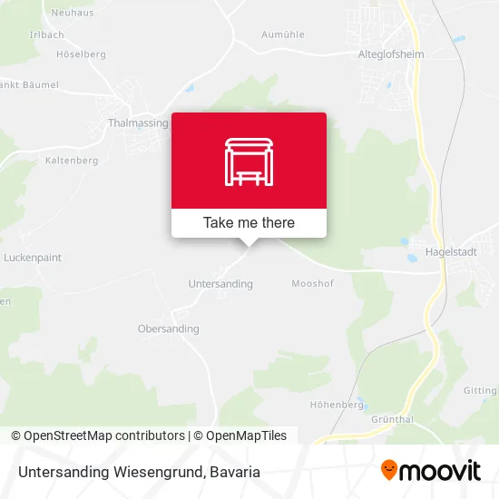 Карта Untersanding Wiesengrund