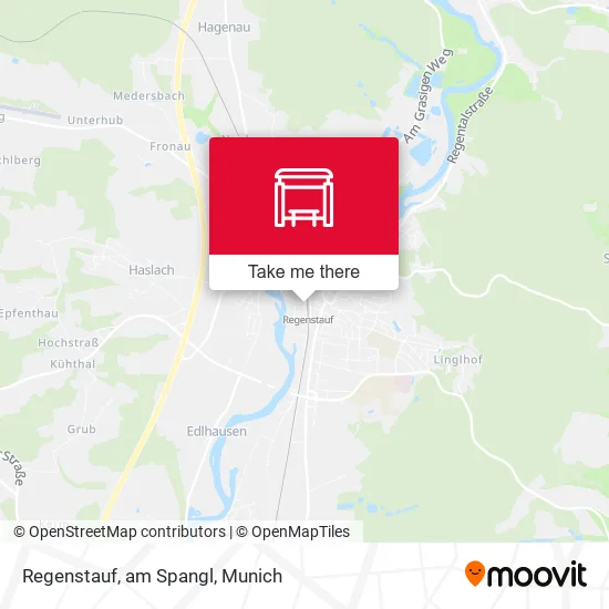 Карта Regenstauf, am Spangl