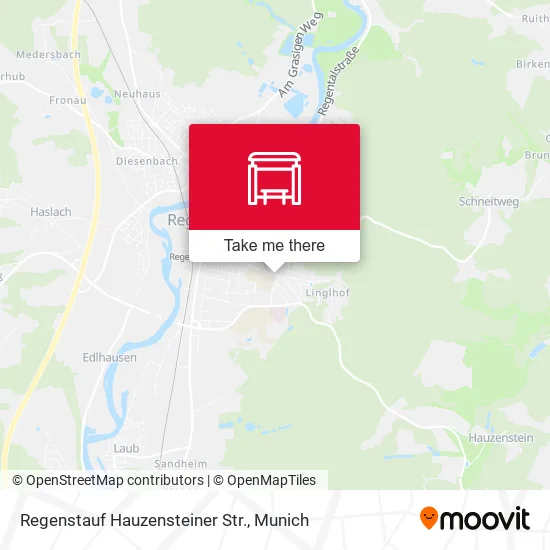Карта Regenstauf Hauzensteiner Str.