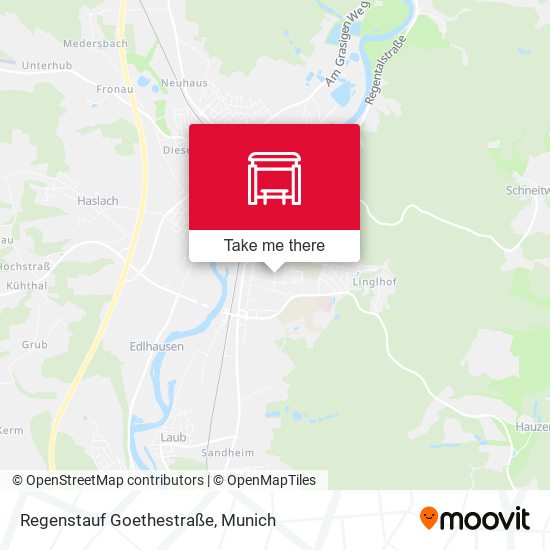 Regenstauf Goethestraße map