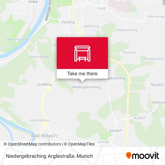 Niedergebraching Arglestraße map