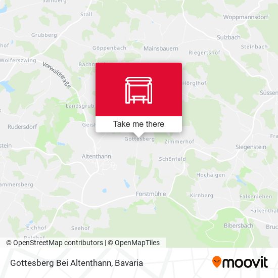 Gottesberg Bei Altenthann map