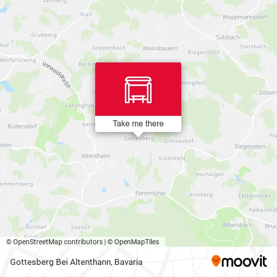 Карта Gottesberg Bei Altenthann