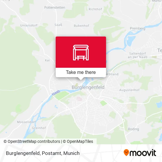 Карта Burglengenfeld, Postamt