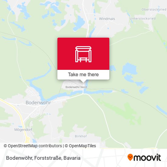Bodenwöhr, Forststraße map