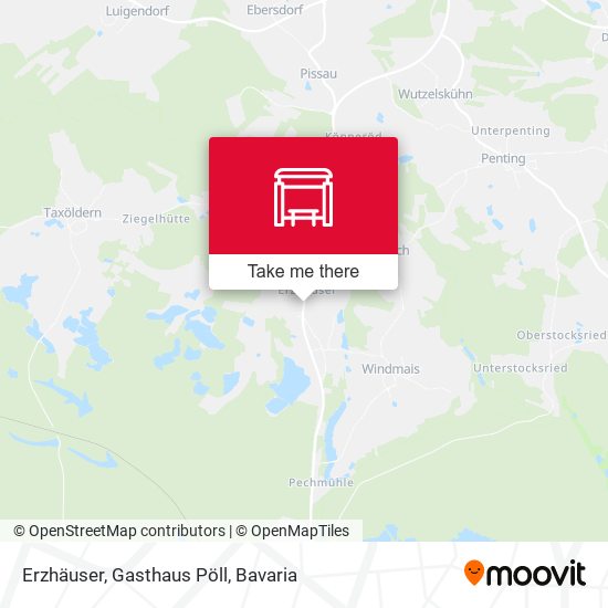 Erzhäuser, Gasthaus Pöll map