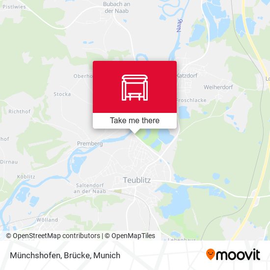 Münchshofen, Brücke map