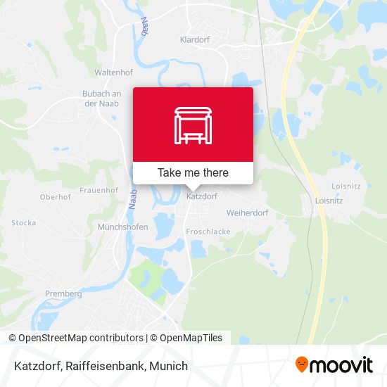 Katzdorf, Raiffeisenbank map
