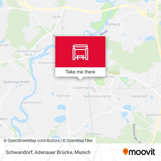 Schwandorf, Adenauer Brücke map