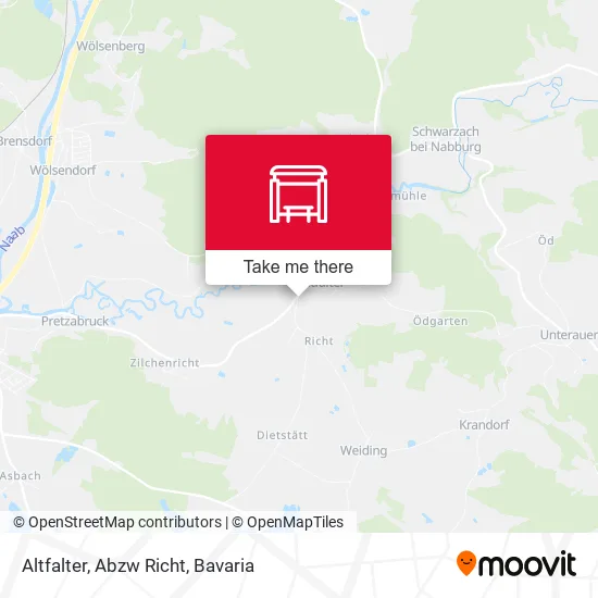 Карта Altfalter, Abzw Richt