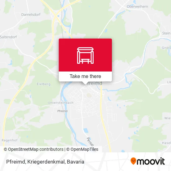 Карта Pfreimd, Kriegerdenkmal