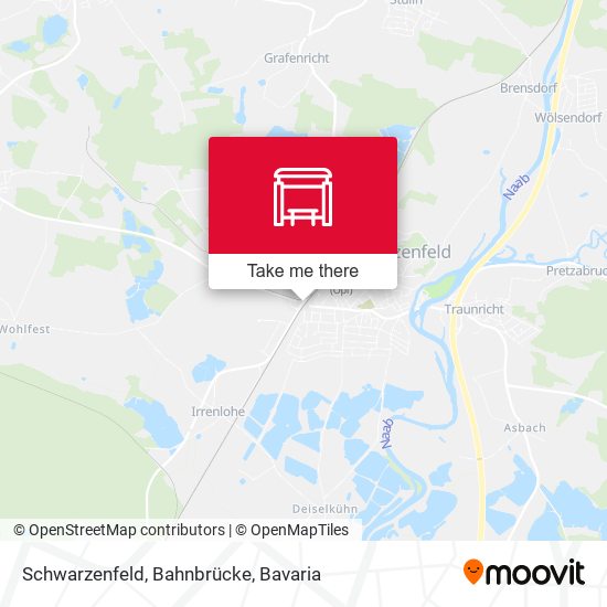 Schwarzenfeld, Bahnbrücke map