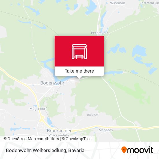 Bodenwöhr, Weihersiedlung map