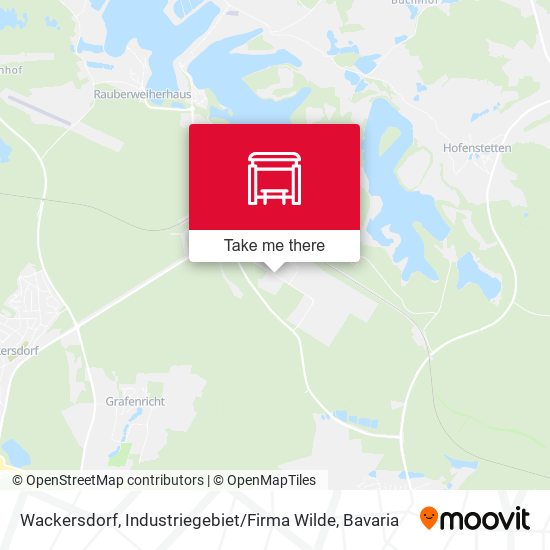 Wackersdorf, Industriegebiet / Firma Wilde map