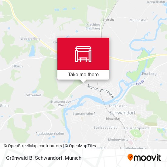 Grünwald B. Schwandorf map