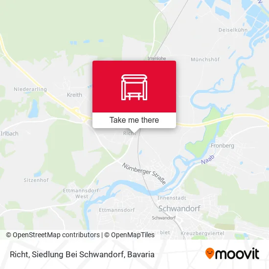 Карта Richt, Siedlung Bei Schwandorf